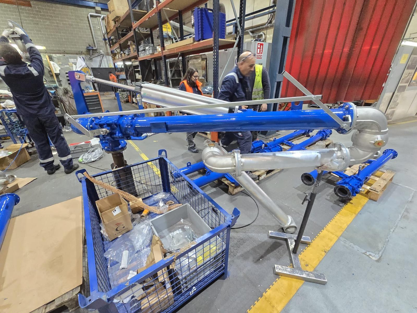 Gassó semi-pneumatic loading arm at an NRC terminal